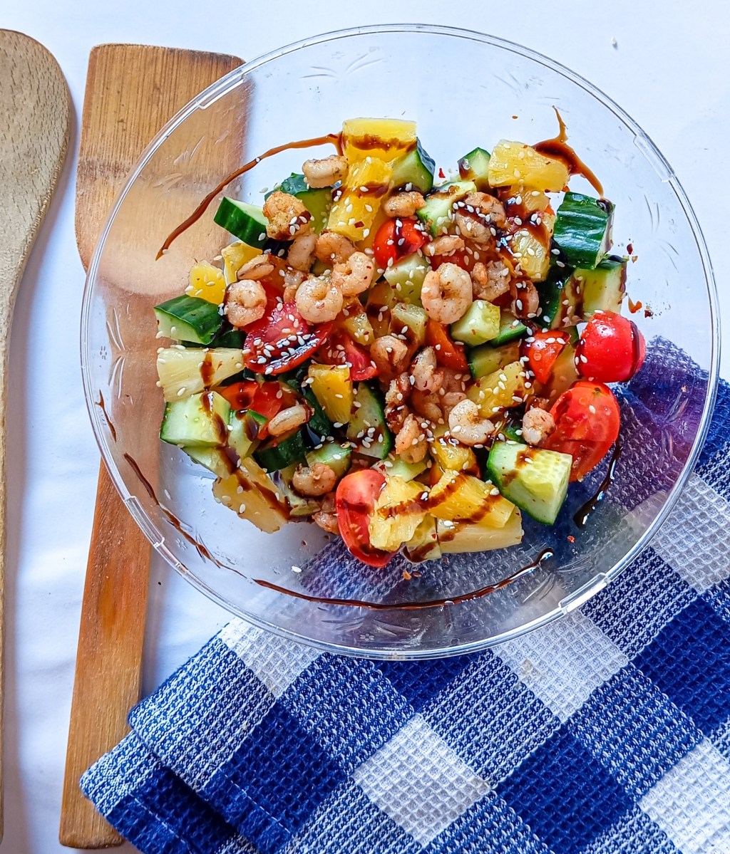 Εξωτική σαλάτα με&nbsp;γαρίδες