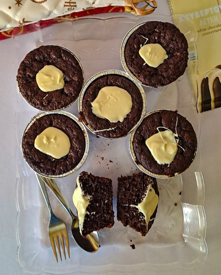 Muffin σοκολάτα μπανάνα