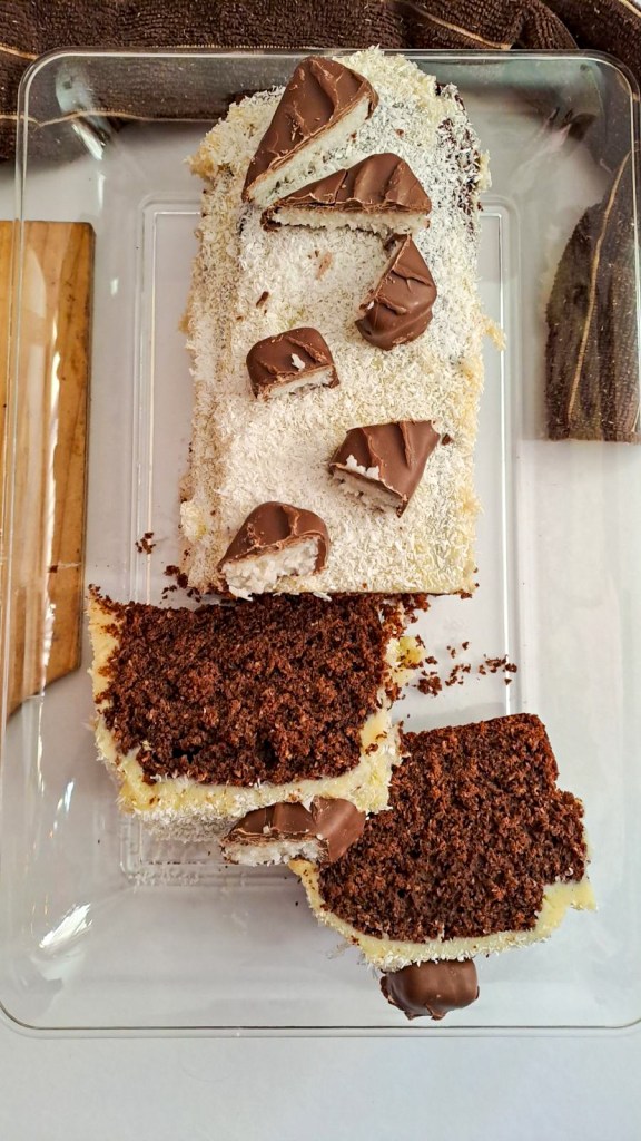 Κέικ καρύδα –&nbsp;κακάο